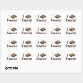 I Love S'mores Ronde Sticker (Vel)