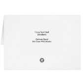 I Love Snail Mail (Gradient) - Carte d'art de 5 po (Dos Horizontal)