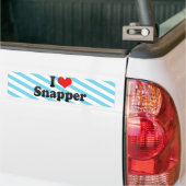 I Love Snapper Bumpersticker (Op Truck)