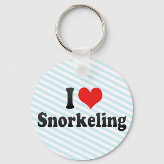 I Love Snorkeling Sleutelhanger (Voorkant)
