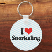 I Love Snorkeling Sleutelhanger (Voorkant)