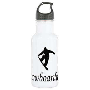I Love Snowboarding Waterfles