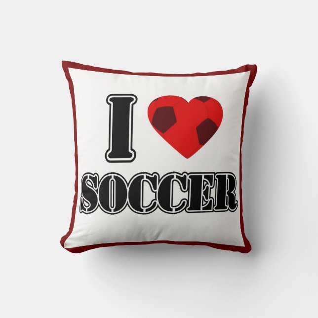 I Love Soccer - Coussin (Recto)