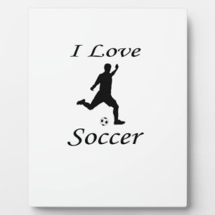 I Love Soccer Fotoplaat
