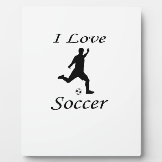 I Love Soccer Fotoplaat (Voorkant)