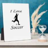 I Love Soccer Fotoplaat (Zijkant)