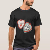 I Love Soccer Locket T-shirt (Voorkant)