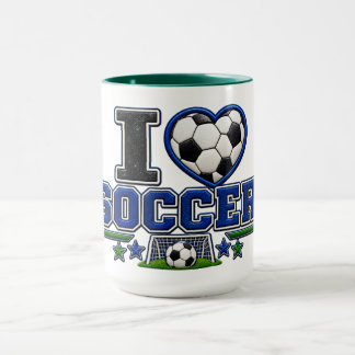 I Love Soccer Mug | Soccer Lover Coffee Cup Gift Mok