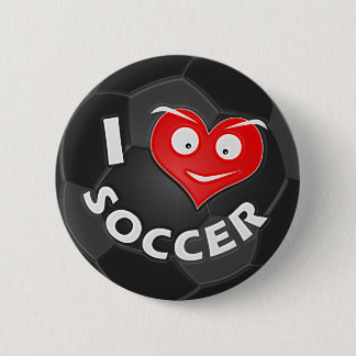I Love Soccer Ronde Button 5,7 Cm