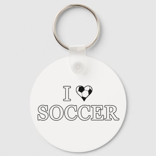 I Love Soccer Sleutelhanger (Voorkant)
