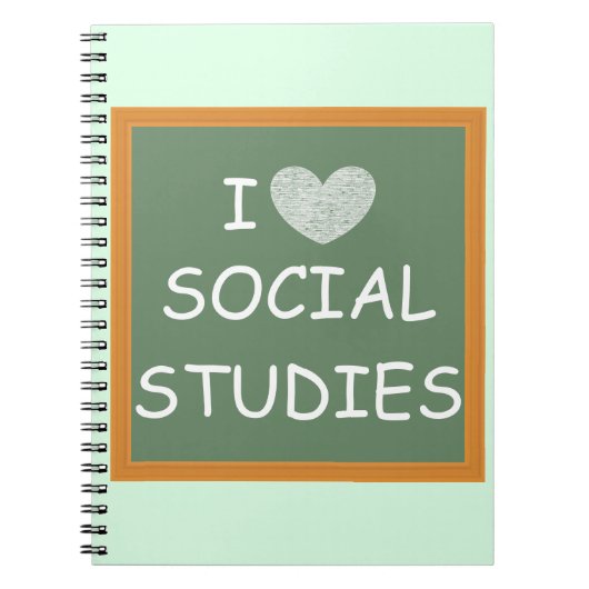 I Love Social Studies Notitieboek (Voorkant)