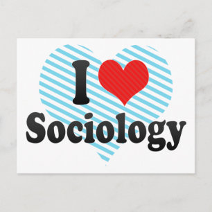 I Love Sociology Briefkaart