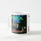 I Love Sofia Visit Bulgaria Coffee Mok (Voorkant links)