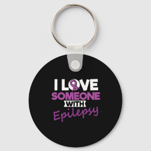I Love Someone Met Epilepsie Dag Aanvallen Krijger Sleutelhanger