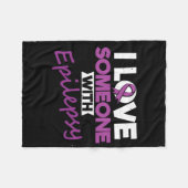 I Love Someone With Epilepsy Day Seizures Warrior Fleece Deken (Voorkant (Horizontaal))