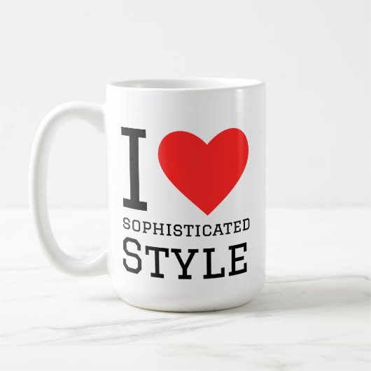 I love sophisticated style koffiemok (Links)