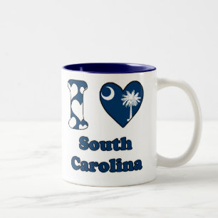 I love South Carolina Tweekleurige Koffiemok