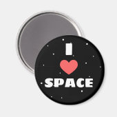I Love Space Magneet (Voorkant / Achterkant)