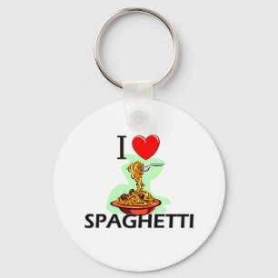 I Love Spaghetti Sleutelhanger