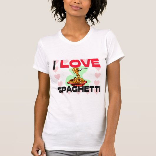 I Love Spaghetti T-shirt (Voorkant)