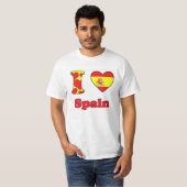 I love Spain T-shirt (Voorkant volledig)