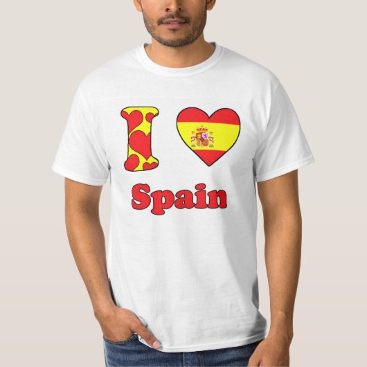 I love Spain T-shirt (Voorkant)