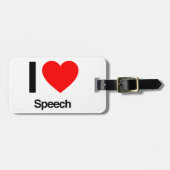 i love speech bagagelabel (Voorkant horizontaal)