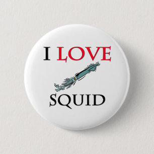 I Love Squid Ronde Button 5,7 Cm