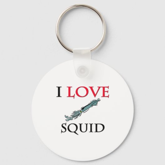 I Love Squid Sleutelhanger (Voorkant)