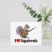 I Love Squirrels Briefkaart (Staand voorkant)
