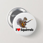 I Love Squirrels Ronde Button 5,7 Cm (Voorkant /achterkant)