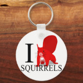 I Love Squirrels Sleutelhangers (Voorkant)