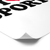 I Love Srts Fitness Motivation  Poster (Hoek)