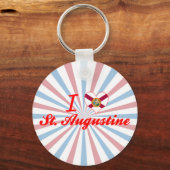 I Love St. Augustine, Florida Sleutelhanger (Voorkant)