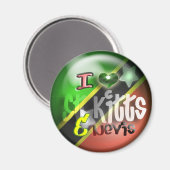 I Love St. Kitts & Nevis Patriot Magnet (Recto/Verso)