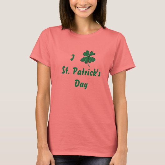 I Love St. Patricks T-shirt (Voorkant)