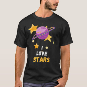 I Love Stars T-Shirt - Style Cosmique pour Stargaz