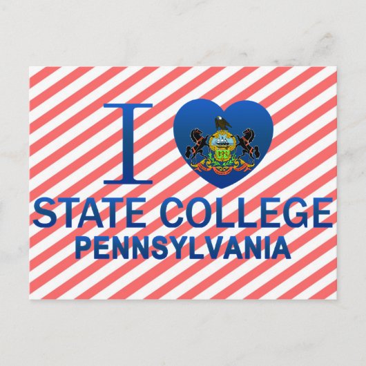 I Love State College, PA Briefkaart (Voorkant)