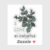 I LOVE Sticker Ucalyptus (Feuille)