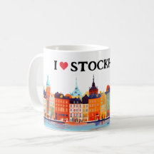 I Love Stockholm Painting | Reis | Koffie