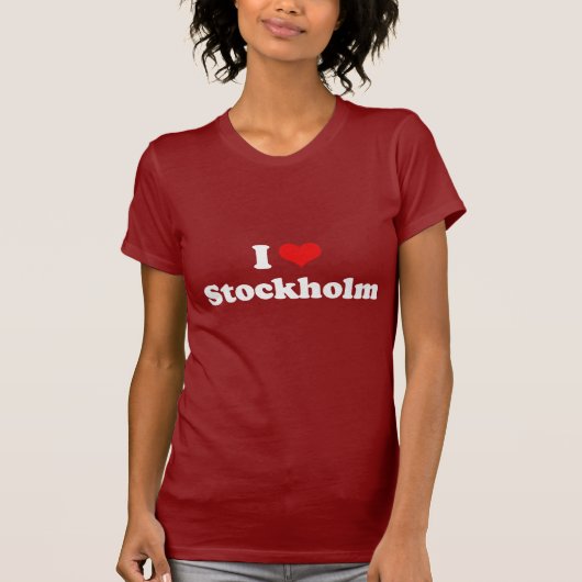 I Love Stockholm Tshirt White Tshirt (Voorkant)