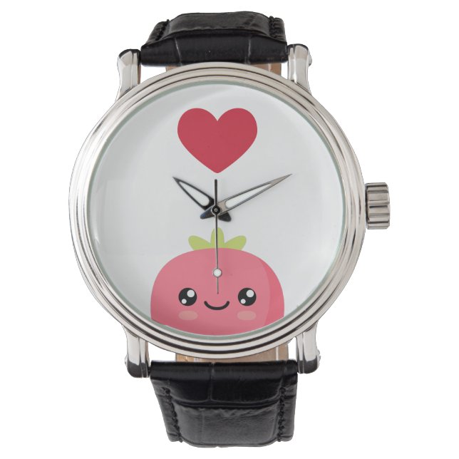 I love strawberries horloge (Voorkant)