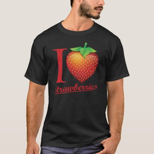 I Love Strawberry T-shirt (Voorkant)