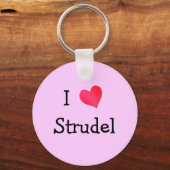 I Love Strudel Sleutelhanger (Voorkant)