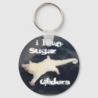 I Love Sugar Gliders =Outbackgliders.com, Sleutelhanger