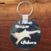 I Love Sugar Gliders =Outbackgliders.com, Sleutelhanger (Voorkant)