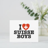 I Love Suisse Boys Briefkaart (Staand voorkant)