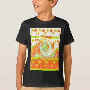 I Love Surven: Mooie Bloemen met Cool Text Art T-shirt