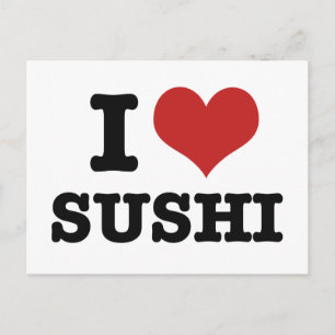 I Love Sushi Briefkaart