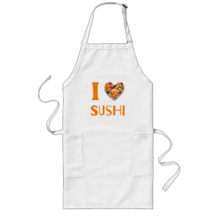 I Love Sushi Lang Schort